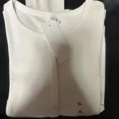 ユニクロ　リブヘンリーネックT XLサイズ
