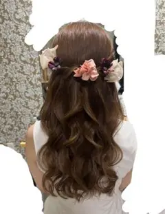アーティフィシャルフラワー ヘッドパーツ12本 洋装向(結婚式ヘッドパーツ)