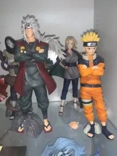 NARUTO 一番くじ伝説の三忍 自来也大蛇丸綱手ナルトフィギュア4体セット
