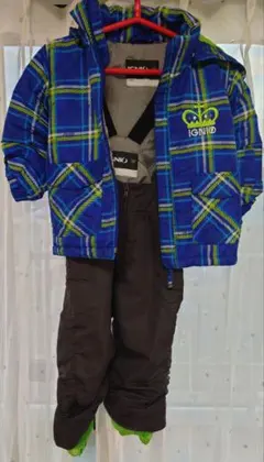 IGNIO チェック柄 スキーウェア 子ども用
