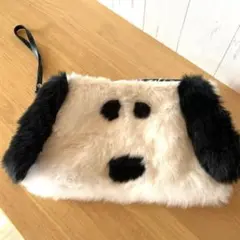 SNOOPY フェイクファー クラッチバッグ