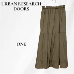 ☆URBAN RESEARCH DOORS ロングスカート グリーン FREEのサムネイル