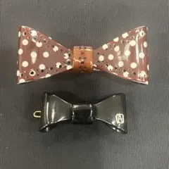 アレクサンドル ドゥ パリ　リボンバレッタ、ピン2個セット
