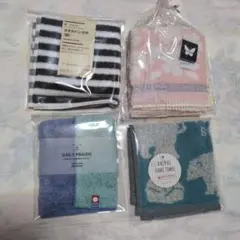 良品計画　ハナエモリ　今治タオル 他　タオルハンカチセット　4枚