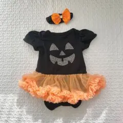 ヘアバンド付き ハロウィンロンパース ベビー服