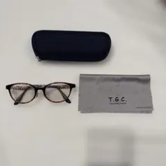 T.G.C. サイド花柄　メガネ ケース付き
