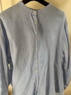UNITED ARROWS リネン 半袖トップス ストレッチ素材 グレー 日本製 