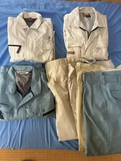 作業着／上着ＬＬ×２着・３Ｌ×１着・ズボンW８８×４本