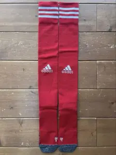 新品 未使用品 adidas アディダス サッカーソックス レッド 25〜27㎝