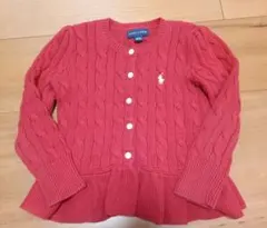 Ralph Lauren 赤 カーディガン 100