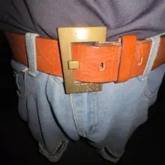 00s archive DIESEL belt biglogo Y2K
