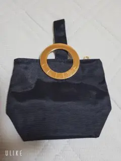 CELINE ブラック ナイロン ポーチ