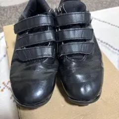ブラック トレーニングシューズ ベルクロ