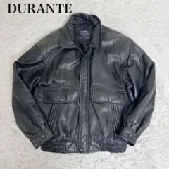 極美品 DURANTE A-2 羊革　フライトジャケット L 短丈 ブラック