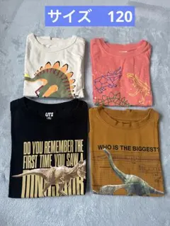 120cm 恐竜柄 Tシャツ まとめ売り
