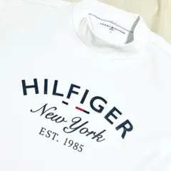 トミーヒルフィガーゴルフ　ドライストレッチ　モックネックシャツ　美品　L 白のサムネイル