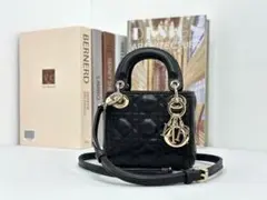 DIOR ブラックレザー ショルダーバッグ