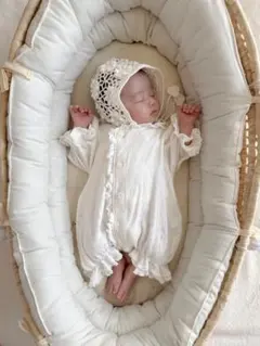 【ciel de bebe】whipped frill suit ベビードレス