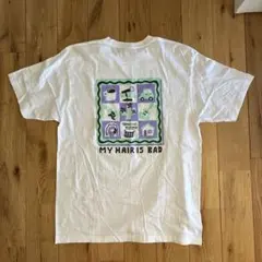 My Hair is Bad Tシャツ マイヘア　スクエア　ホワイト　グッズのサムネイル