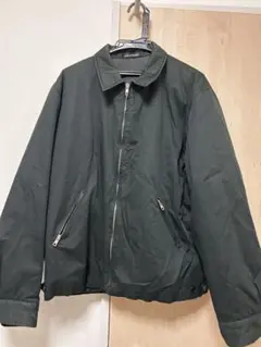 again bダークグリーン ナイロンジャケット