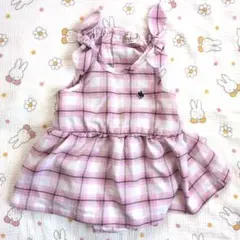 POLO Baby チェック柄ワンピース ロンパース 70のサムネイル