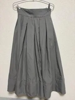 AZUL by moussy フレアロングスカート　グレーのサムネイル