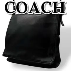 COACH オールドコーチ ショルダーバッグ クロスボディ フラップ ブラック