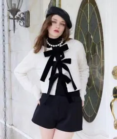 エイミーイストワール♡ フロントリボンニットトップス