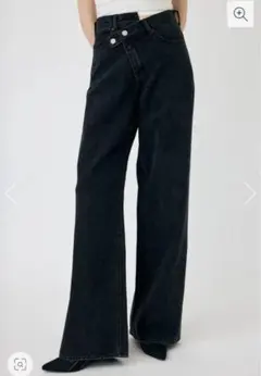 moussy CROSS WAIST WIDE STRAIGHT 0