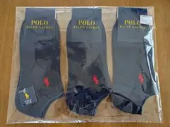 POLO RALPH LAUREN・未開封 鹿の子編 スニーカーソックス 3足組