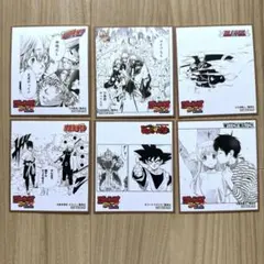 アニメイトジャンプフェア特典 ミニ色紙6枚