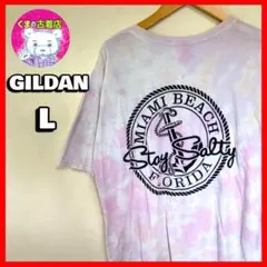 usa古着 GILDAN MIAMI BEACH タイダイ Tシャツ L