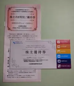 小田急電鉄 株主優待券のサムネイル