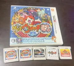 【レア妖怪多数】妖怪ウォッチ1&2元祖&真打×2 (赤猫団おまけ)