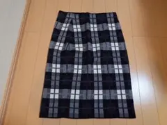 23区　vingt-trois　チェックニットタイトスカート 　38　美品