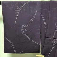 ※b212 絹交織　袷　小紋　紫　極美品　着物