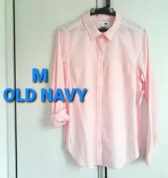 新品タグ付き M オールドネイビー 綿100% 長袖シャツ ダンガリーシャツ