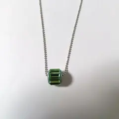 S*I様 Swarovski　ネックレス　スクエアスワロ　グリーン