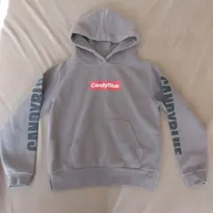 CandyBlue フード付きパーカー グレー