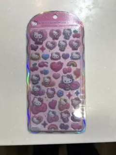 【正規品】キティ　コットンパフィーシール　豹柄　サンリオ