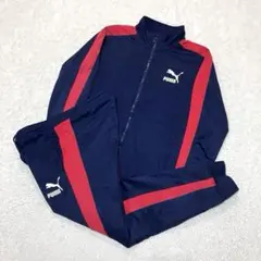 人気商品！pumaプーマICONIC T7 セットアップ ジャージ上下 ネイビー