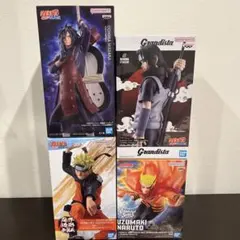 NARUTO フィギュア マダラ ナルト サスケ 4体セット - メルカリ