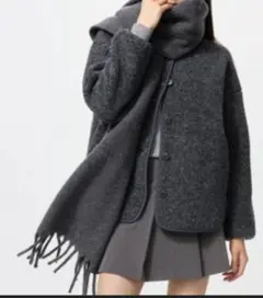 【新品】ユニクロ　ボアフリースリラックスカーディガン♡UNIQLO　ボアフリース