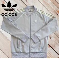  アディダス トラックジャケット ベージュ Ｓ　トレフォイル　Y2K adidas アディダス トラックジャケット ベージュ S トレフォイル Y2K
