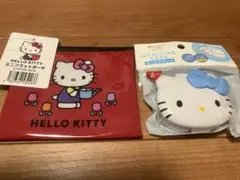 【新品未使用】ハローキティ ミニフラットポーチ&おくすりケース 2点セット