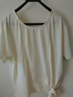 n'Or おしゃれウォーカー　アイボリー Tシャツ 半袖　裾リボンのサムネイル