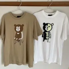 BEAMS Tワンダーベア Tシャツ メンズMサイズ 2枚セット クマプリント