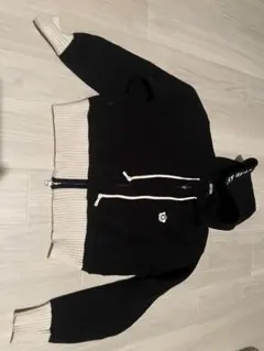 MARY QUANT ジップアップパーカー 黒 Mのサムネイル