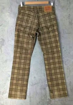 Levi's 511 リーバイス チェック柄 ローライズ スリムパンツ W29