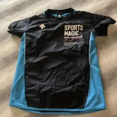 DESCENTE SPORTS MAGIC Tシャツ ブラック ブルーのサムネイル